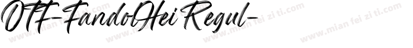 OTF-FandolHei Regul字体转换